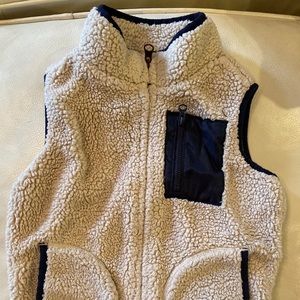Gap cream cozy vest 3t boys used